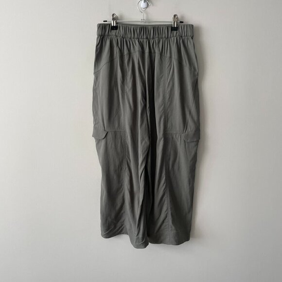 Lululemon 2021 Metropolis Maven High Rise Crop Pull On Casual Pants Grey Sage 6 - Picture 2 of 8